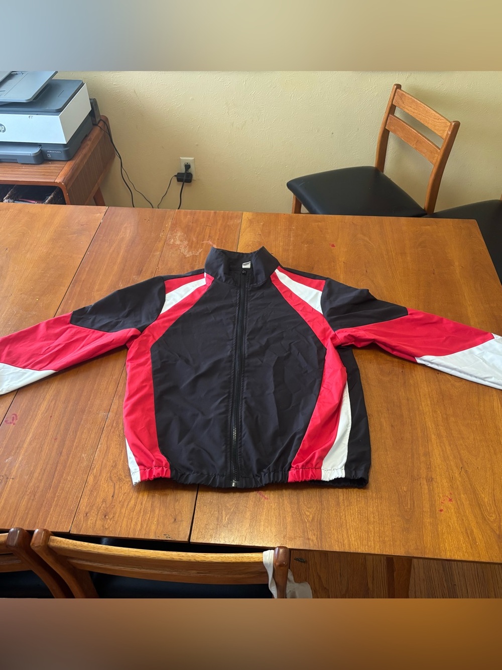 Red, White, and Black Racing Jacket